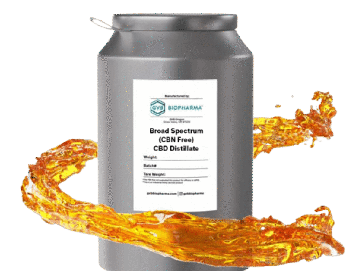 GVB Biopharma | Broad Spectrum CBD Distillate (CBN Free) GVB Biopharma | Broad Spectrum CBD Distillate (CBN Free)